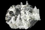 Quartz, Sphalerite & Pyrite Crystal Association - Peru #141849-2
